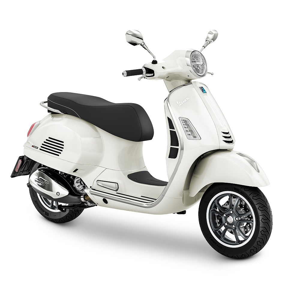 Vespa GTS 125 Super Euro 5 Glans Wit 