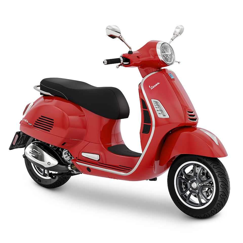 Vespa GTS 125 Super Euro 5 Glans Rood 