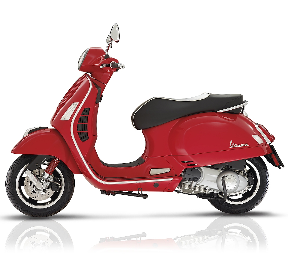 Vespa GTS 300 Super Rosso Coraggioso scooters leasen? Vespa GTS 300